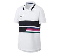 Nike Jungen Polo Shirt RF B NKCT ADV Classic, White/Blue Void/Black, S, AR2381