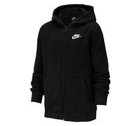 Nike Jungen Sportswear Full-zip Club Hoody, Black/Black/White, 8-9 Jahre