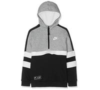 Nike Jungen Sweatshirt B NSW NK AIR HZ, dk Grey Heather/Black/sail, XS, BV2070