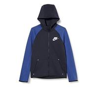 Nike Jungen Sweatshirt B NSW TCH FLC FZ Essentials, Midnight Navy/Game royal/(White), L, AR4020