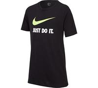 Nike Jungen T-Shirt B NSW Tee JDI Swoosh, Black/Volt, XS, AR5249