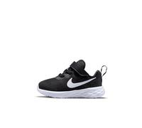 Nike Jungen Unisex Revolution 6 Kinder Running Shoe, Black/White-Dark Smoke Grey, 17 EU