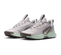 Trailrunningschuh NIKE "Nike Juniper Trail 3", Damen, Gr. 40,5, grau (silber lila, barely grün, tattoo), Synthetik, Textil, Schuhe (13349502-40,5) silber lila, barely grün, tattoo