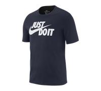 Nike Just Do It Swoosh T-Shirt Blau Weiss F451 S blau