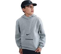NIKE Kinder Kapuzensweat K NSW CLUB FLC HDY BRND NRG (HV0392) S DK GREY HEATHER/BLACK
