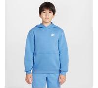 NIKE Sportswear Club Fleece Hoodie Kinder 489 - blue beyond/white S (128-137 cm)