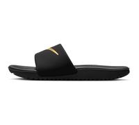 NIKE Kawa Slides Badelatschen Kinder 003 - black/metallic gold 37.5