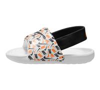 NIKE Kawa Slides Badelatschen Kinder 101 - white/black-total orange 25