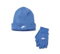 Nike Kids' Club Beanie und Handschuh/Fäustling Set, polarblau, 4/7