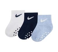 Nike Kids Core Swoosh Ankle Gripper Socks 3 Pairs EU 19-23