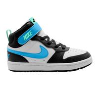 NIKE Court Borough Mid 2 Sneaker jüngere Kinder 136 - white/football blue-black-arctic green 33