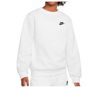 Nike - Kid's NSW Club Fleece Crew L/S - Longsleeve, Gr. 146-158 L, weiß (White/Black)