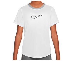 Nike - Kid's One Fitted Dri-Fit Short-Sleeve Top - Funktionsshirt, Gr. 128-140 S, weiß (White/Black)