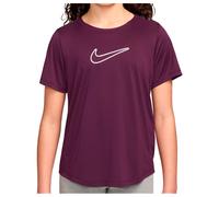 Nike - Kid's One Fitted Dri-Fit Short-Sleeve Top - Funktionsshirt, Gr. 146-158 L, lila (Bordeaux/White)