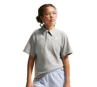 Nike Kids Sportswear Club Knit Short Sleeve - dark grey heather/white (M)