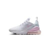 Nike Kinder Air Max 270 (Gs) Schuhe, White/Pink Foam -Lt Smoke Grey, 37.5