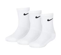 Nike Kinder Basic Pack Crew 3Pk Socken, White, 4/5 Jahre