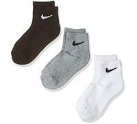 Nike Basic 3 Pack Jr - kurze Socken - Kinder 5-7Y White/Grey/Black