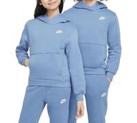 Nike Kinder Club Fleece Lbr Kapuzenpullover, Aegean Storm/White, 8/10 Jahre