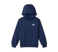 Nike Kinder Club Fleece Lbr Kapuzenpullover, Midnight Navy/White, 7/8 Jahre