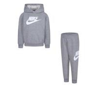 Jogginganzug NIKE SPORTSWEAR "NKN CLUB FLEECE SET", Jungen, Gr. 3 (98), grau, Sweatware, Obermaterial: 60% Baumwolle, 40% Polyester, meliert, Sportanzüge Jogginganzug, mit Kapuze, mit elastischem Bund