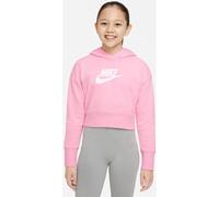 NIKE Kinder CLUB FT CROP HOODIE HBR (DC7210) XS MED SOFT PINK/WHITE