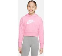 NIKE Kinder CLUB FT CROP HOODIE HBR MED SOFT PINK/WHITE - Gr. - M