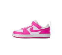NIKE Court Borough Low Recraft Sneaker Kinder 123 - white/laser fuchsia 31.5
