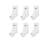 Nike Kinder Df Perf Basic Crew Socken, White, 4/5 Jahre