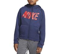 Nike Kinder Dry Graphic Full Zip Hoodie, Black/Mgreyh, L, BV3789