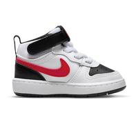 NIKE Kinder Freizeitschuhe COURT BOROUGH MID 2 (TDV) (CD7784) 19 ½ WHITE/UNIVERSITY RED-BLACK