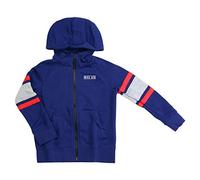 Nike Kinder Hoodie Air Full Zip, Blue Void/Dk Grey Heather/Whit, L, BV3590