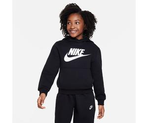 Nike Kinder Kapuzenpullover Club Fleece Big Kids Hoodie FD2988-010 147-158 Black/White