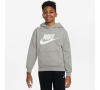 Nike Kinder Kapuzenpullover Club Fleece Big Kids Hoodie FD2988-063 137-147 DK Grey Heather/White