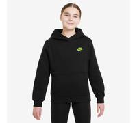 Nike Kinder Kapuzenpullover Club Fleece Big Kids Hoodie FD3000-011 137-147 Black/Volt