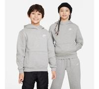 NIKE Sportswear Club Fleece Hoodie Kinder 063 - dk grey heather/white L (147-158 cm)