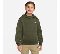 Nike Kinder Kapuzenpullover Club Fleece Big Kids Hoodie FD3000-325 128-137 Cargo Khaki/White