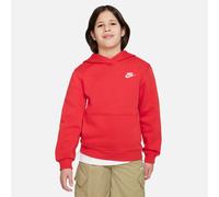 Nike Kinder Kapuzenpullover Club Fleece Big Kids Hoodie FD3000-657 137-147 University Red/White