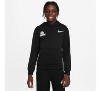 Nike Kylian Mbappe NSW Club Fleece Hoodie Kinder - schwarz/blau/gelb-128-137