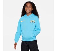 Nike Kinder Kapuzenpullover Kylian Mbappé Soccer Hoodie FD3144-416 122-128 Baltic Blue