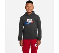 NIKE Kinder Kapuzensweat B NSW SI FLC PO HOODIE BB (FD1197) XS DK SMOKE GREY