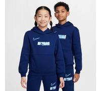 NIKE Kinder Kapuzensweat Erling Haaland Club Fleece (HJ3837) S BLUE VOID/UNIVERSITY BLUE