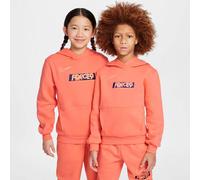 NIKE Kinder Kapuzensweat Erling Haaland Club Fleece (HJ3837) S LT WILD MANGO/ORANGE PULSE