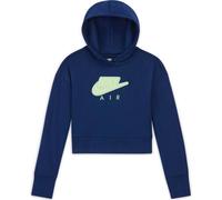 NIKE Kinder Kapuzensweat G NSW AIR FT CROP HOODIE HBR (DA1173) M Blau