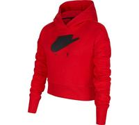 NIKE Kinder Kapuzensweat G NSW AIR FT CROP HOODIE HBR (DA1173) M Rot