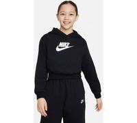 Nike Mädchen Kapuzenpullover Big Girls Crop Hoodie FD2925-010 122-128 Black/White