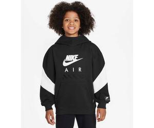 NIKE Kinder Kapuzensweat K AIR FLC PO HOODIE -PD (HF8812) S BLACK/WHITE/WHITE