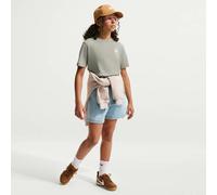 NIKE Kinder Kapuzensweat K NSW TEE EMB FUTURA LBR (FZ5177) L SPRUCE FOG/WHITE