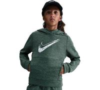 NIKE Kinder Kapuzensweat Multi Stain Repel (HF4414) XS FIR/CLAY GREEN/HTR/WHITE