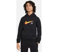 NIKE Kinder Kapuzensweat Sportswear Fleece Graphic (FZ4712) M Schwarz